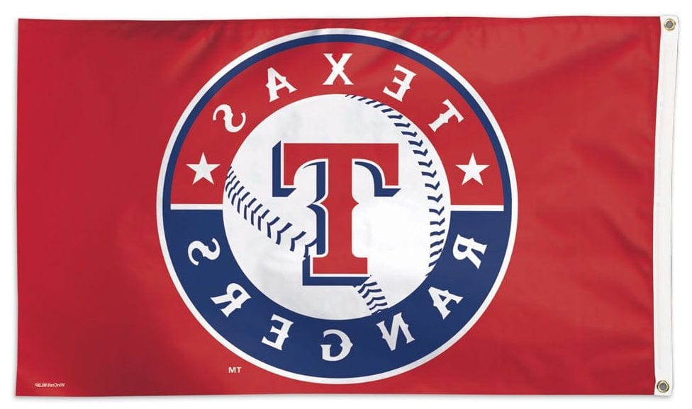 Texas Rangers Flag 3x5 Logo Red heartlandflags