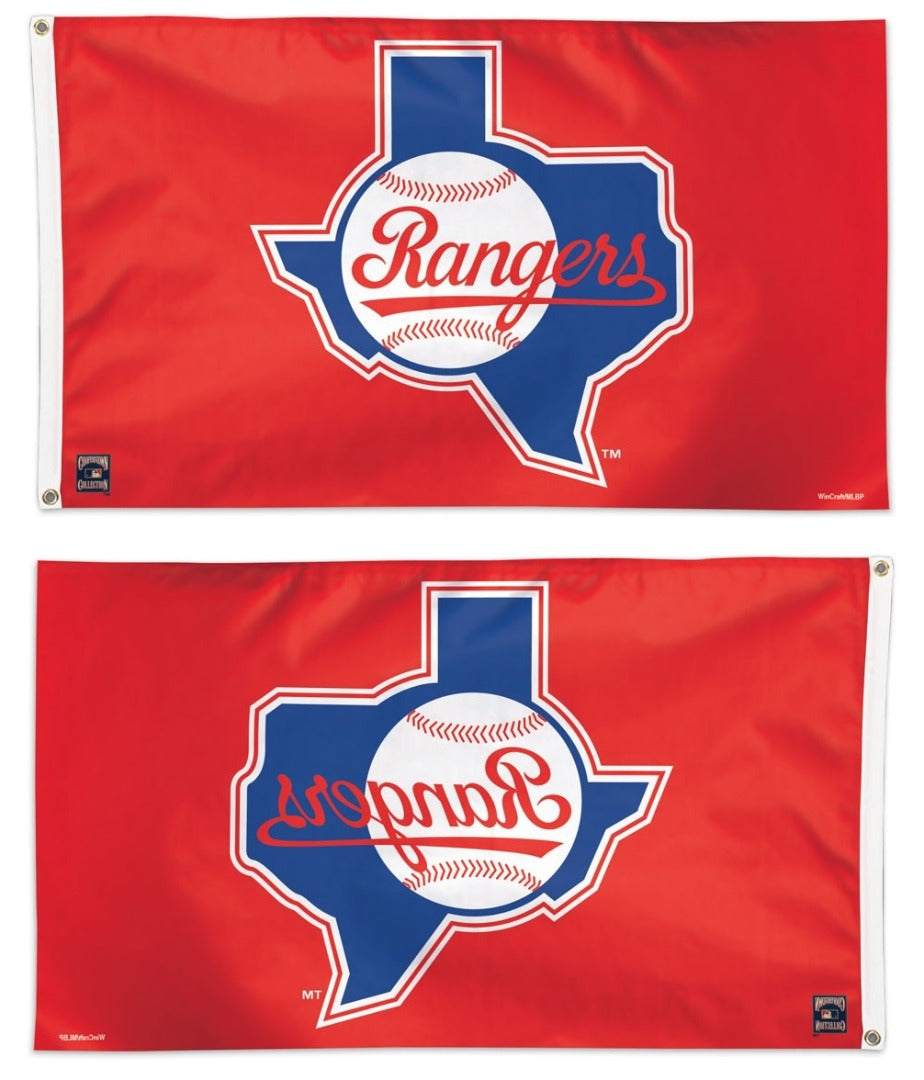 Texas Rangers Flag 3x5 Red heartlandflags