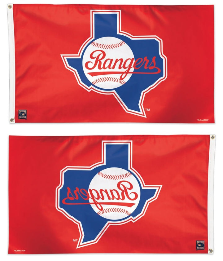 Texas Rangers Flag 3x5 Red heartlandflags