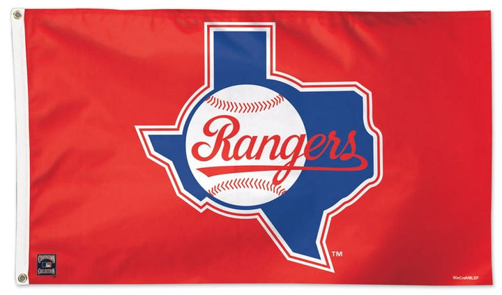 Texas Rangers Flag 3x5 Red heartlandflags