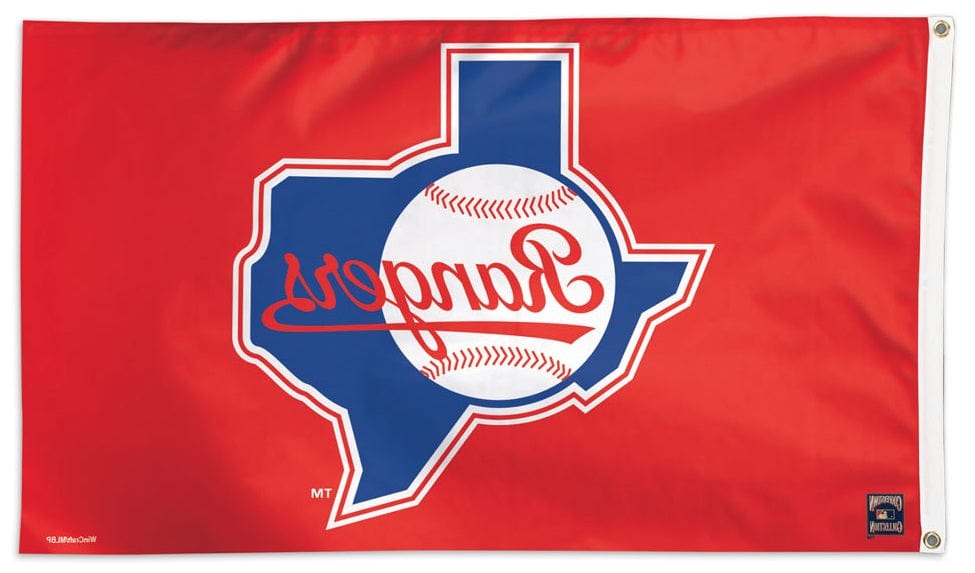 Texas Rangers Flag 3x5 Red heartlandflags