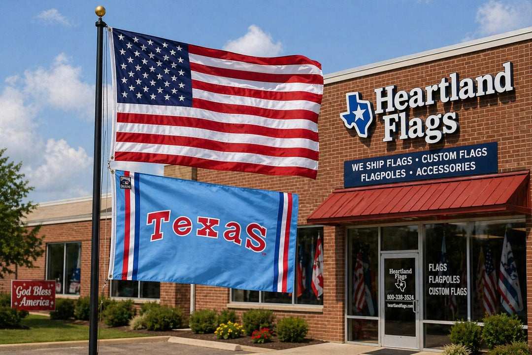 Texas Rangers Flag 3x5 Wordmark heartlandflags