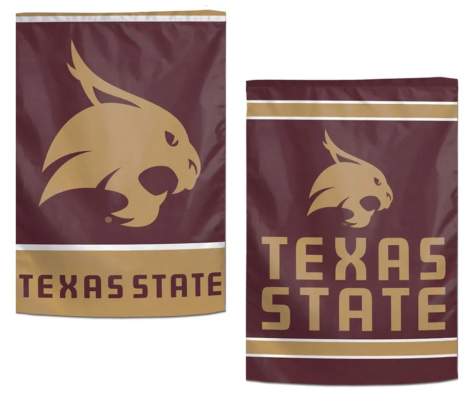 Texas State Bobcats Garden Flag 2 Sided heartlandflags
