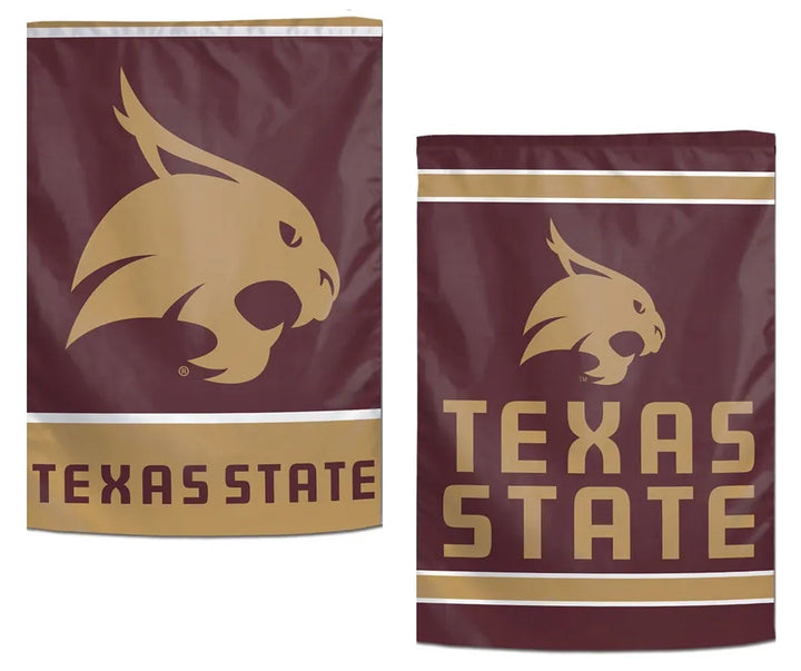Texas State Bobcats Garden Flag 2 Sided heartlandflags