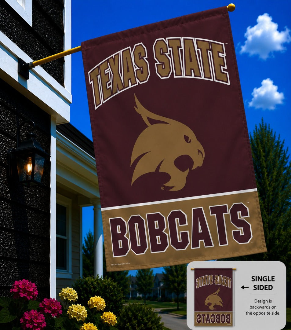 Texas State University Flag Vertical House Banner heartlandflags