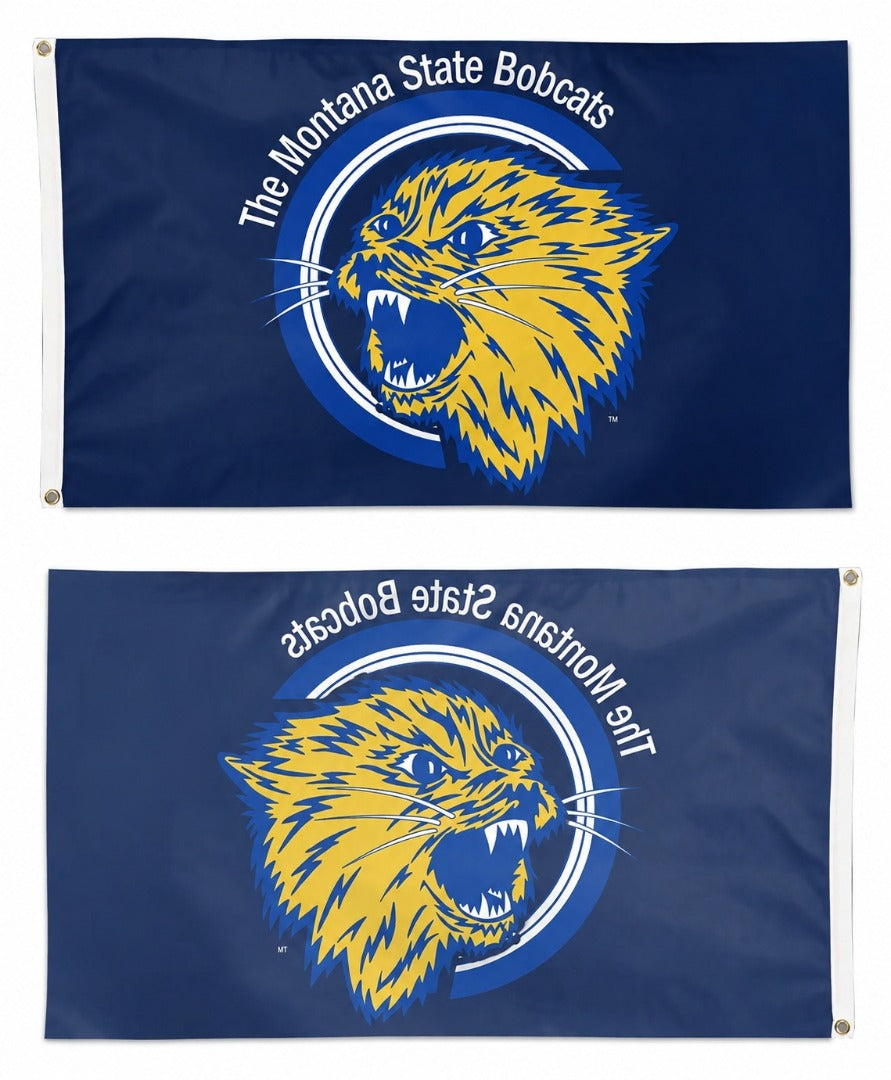 The Montana State Bobcats Retro 3x5 Flag heartlandflags
