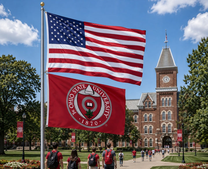 The Ohio State University 3x5 Flag heartlandflags