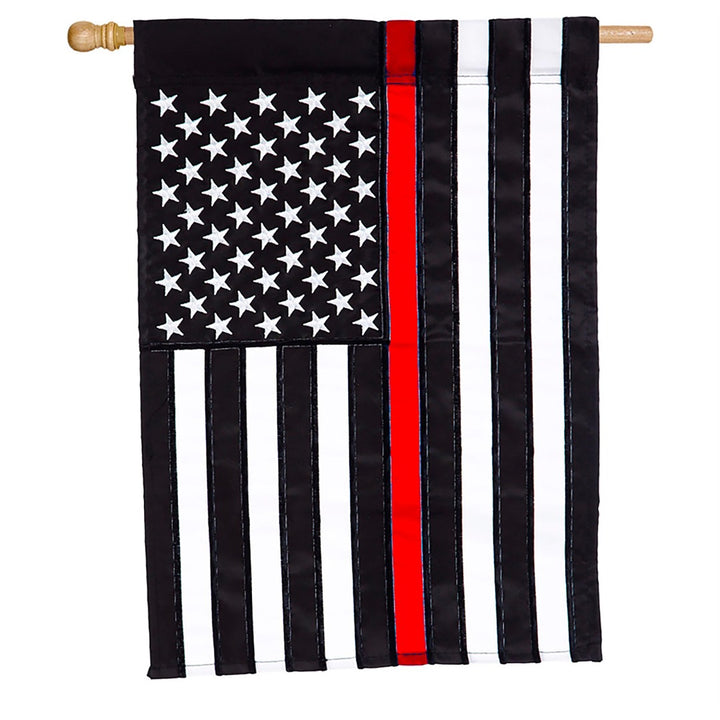 Thin Red Line 2 Sided Banner heartlandflags