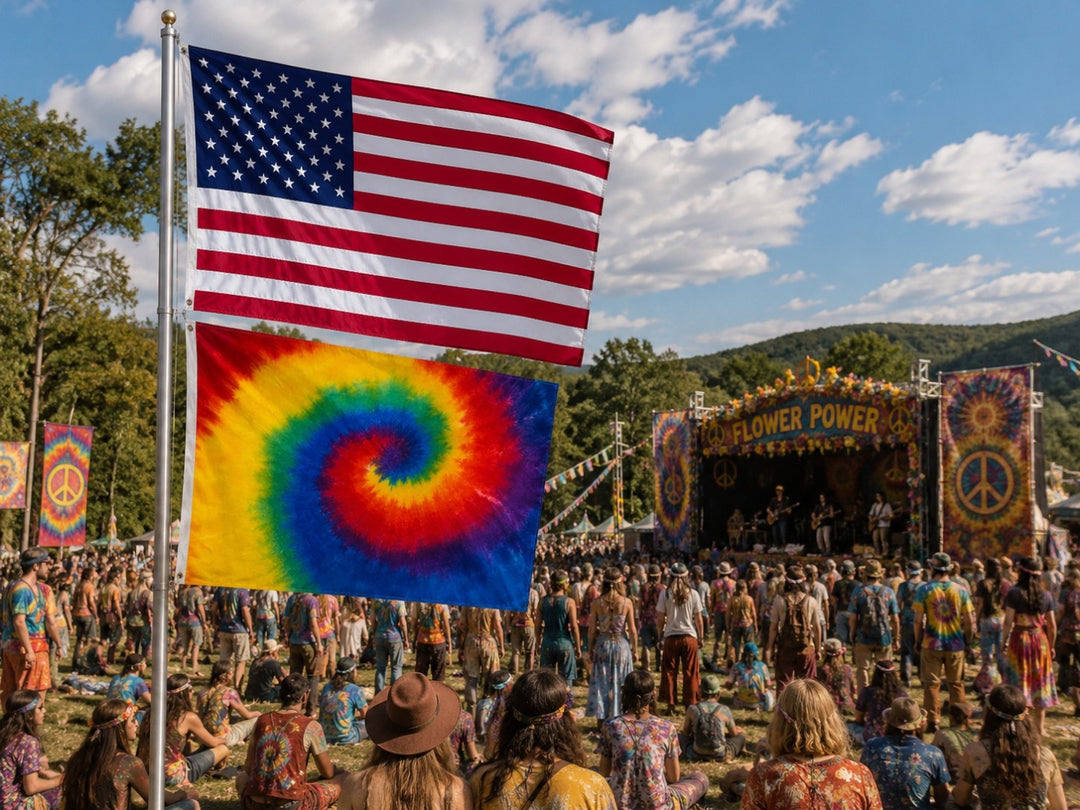 Tie Dyed Flag 3x5 heartlandflags