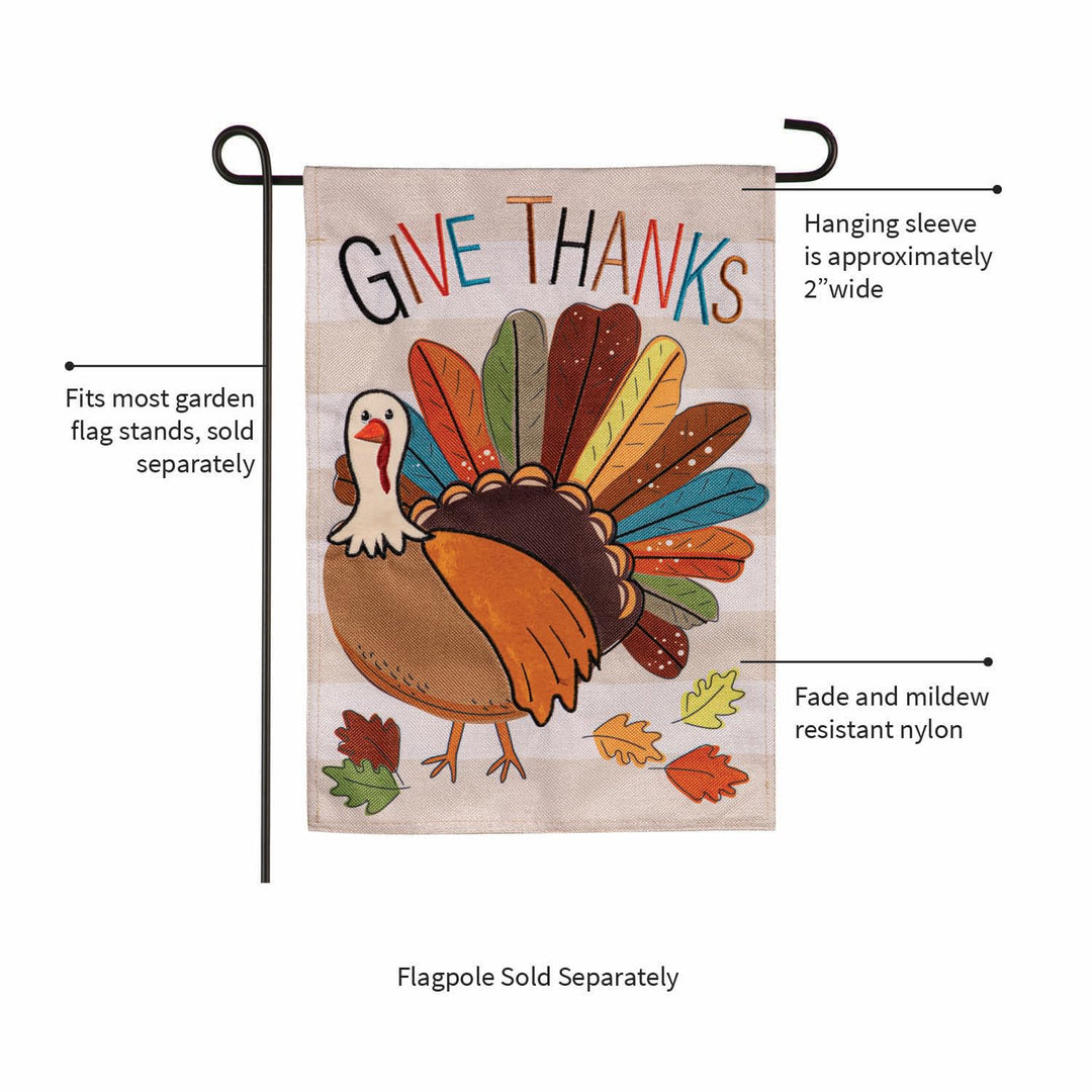 Tom Turkey 2 Sided Garden Flag heartlandflags