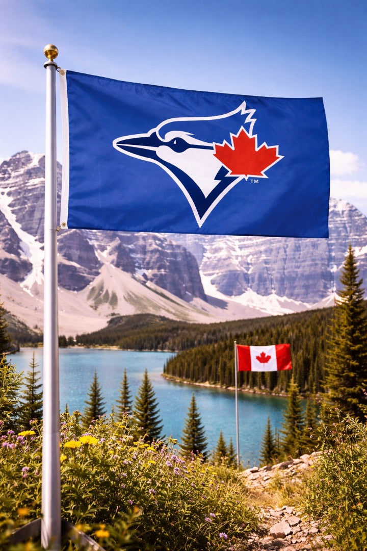 Toronto Blue Jays 2 Sided Flag 3x5 heartlandflags