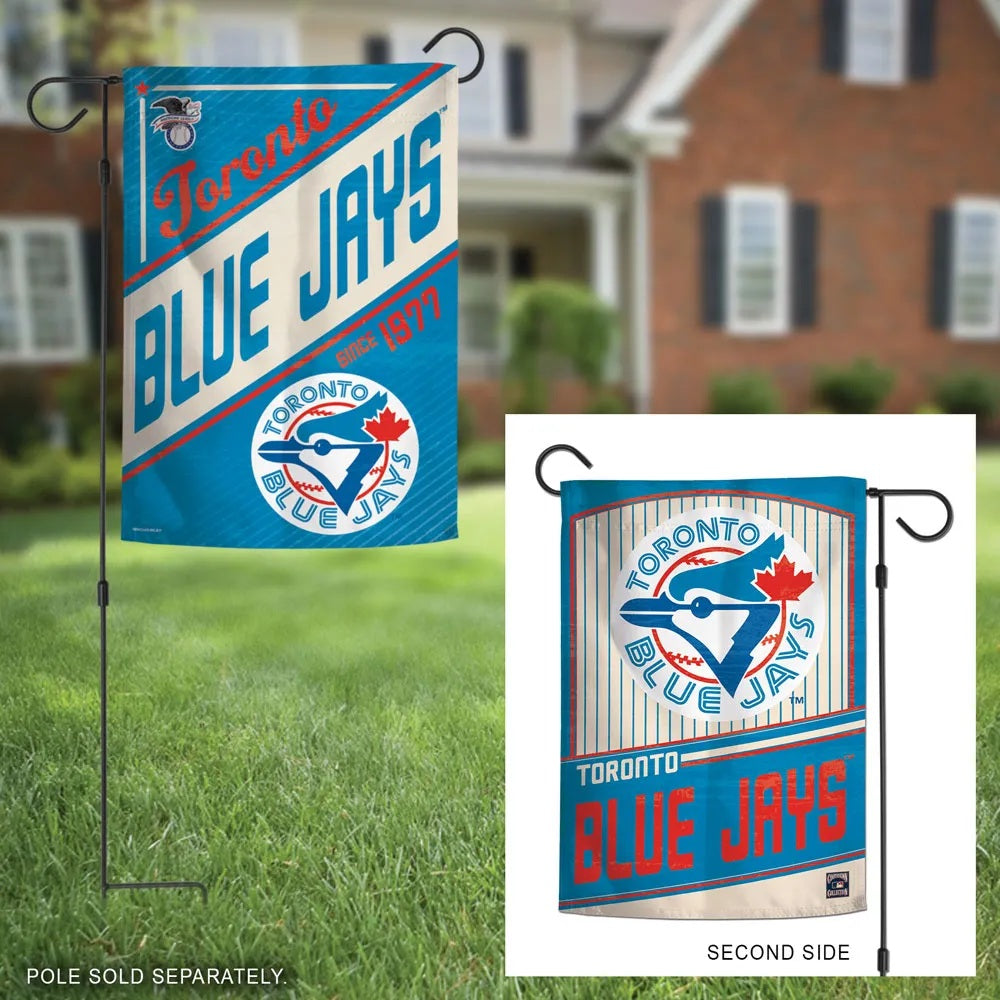 Toronto Blue Jays Garden Flag 2 Sided Classic Logo heartlandflags