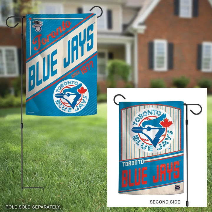 Toronto Blue Jays Garden Flag 2 Sided Classic Logo heartlandflags