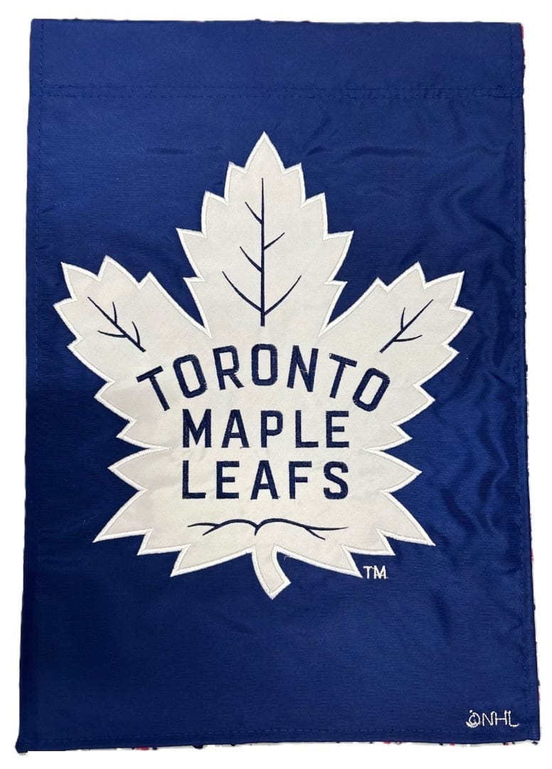 Toronto Maple Leafs Applique 2 Sided NHL Garden Flag heartlandflags