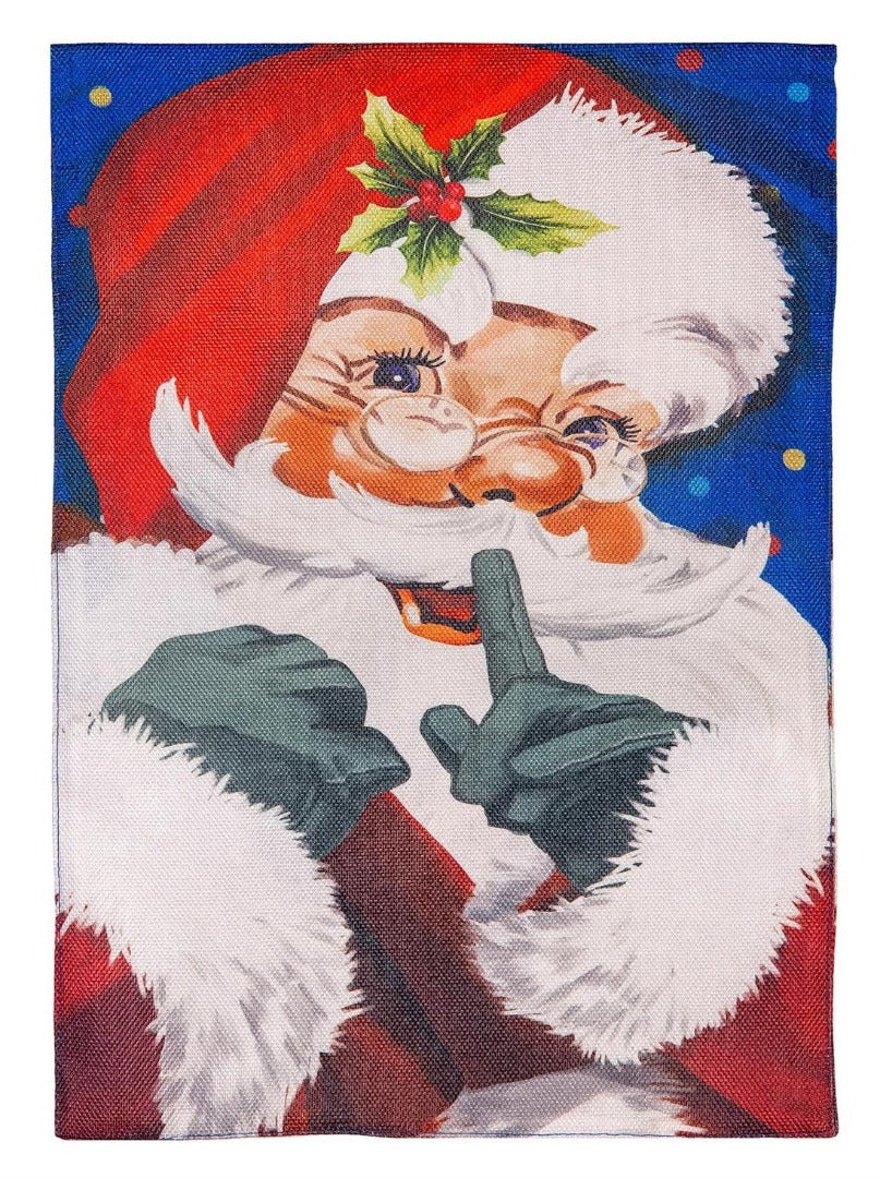 Traditional Santa Portrait 2 Sided Garden Flag heartlandflags