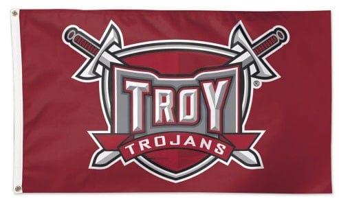 Troy University Flag 3x5 Official Logo heartlandflags