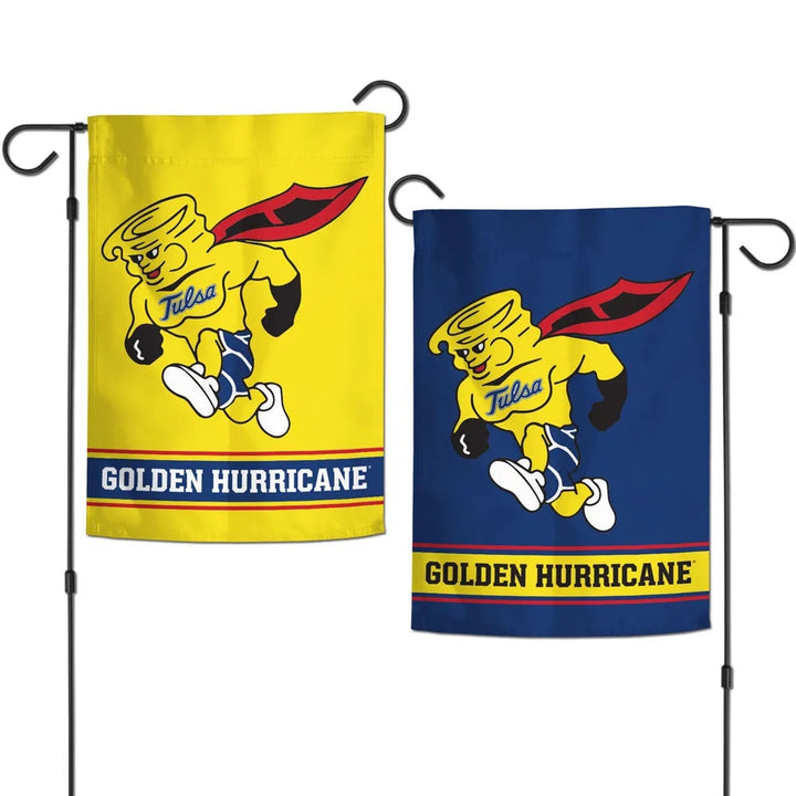 Tulsa Golden Hurricanes 2 Sided Garden Flag