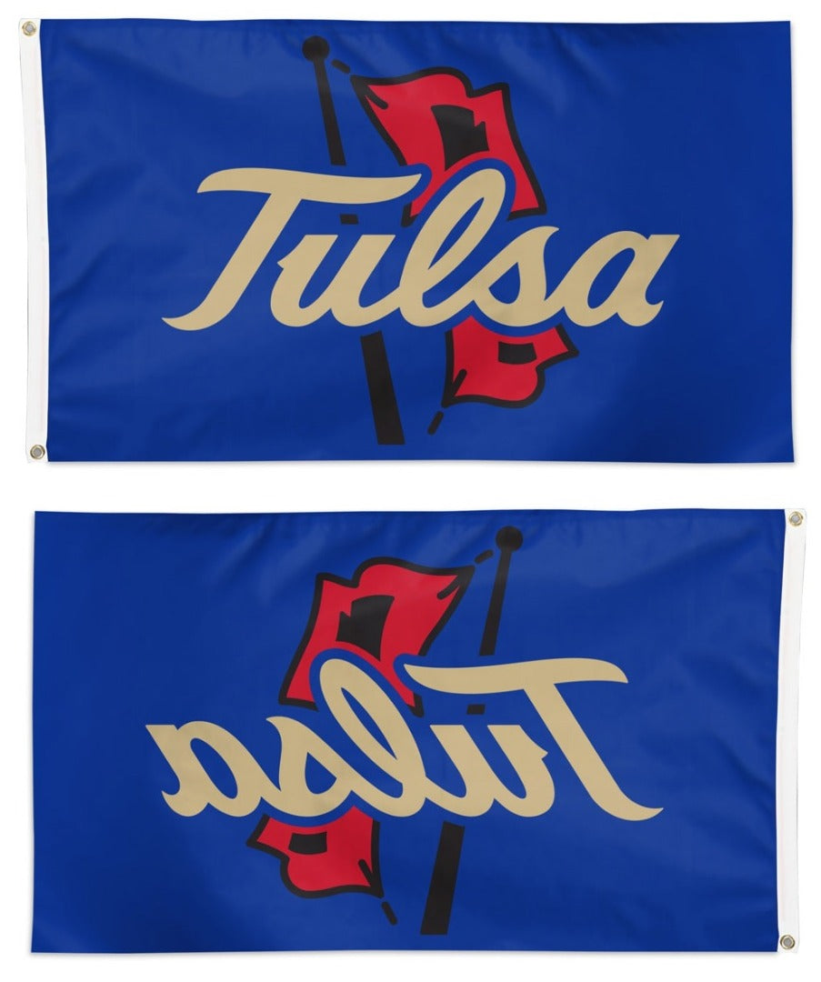 Tulsa Golden Hurricanes Flag 3x5 Logo heartlandflags