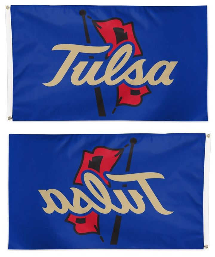 Tulsa Golden Hurricanes Flag 3x5 Logo heartlandflags