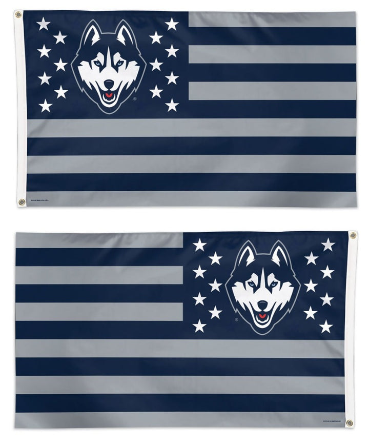 UConn Huskies Americana Flag 3x5 Stars and Stripes heartlandflags