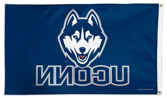 UConn Huskies Flag 3x5 Logo heartlandflags