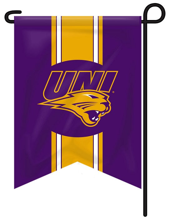 UNI Panthers Vintage 2 Sided Garden Flag heartlandflags