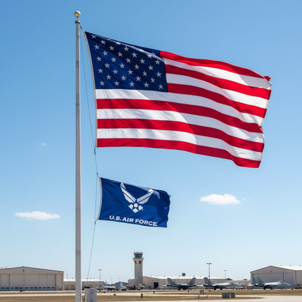 US Air Force Flag 3x5 Wings Logo heartlandflags