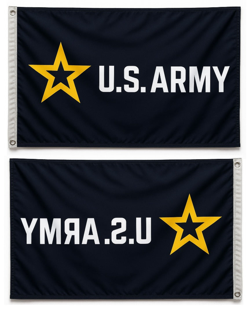 US Army New Logo 3x5 Black Flag heartlandflags