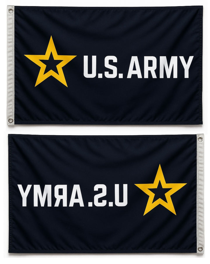 US Army New Logo 3x5 Black Flag heartlandflags