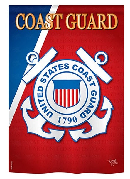 US Coast Guard Garden Flag 2 Sided Military heartlandflags