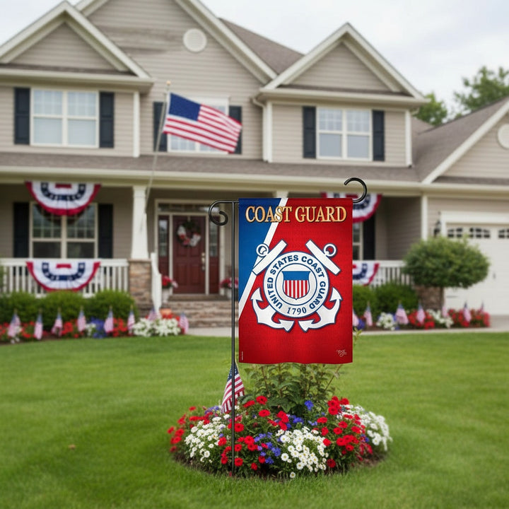 US Coast Guard Garden Flag 2 Sided Military heartlandflags