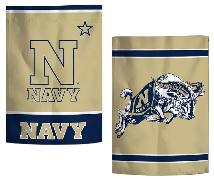 US Naval Academy Garden Flag 2 Sided Double Logo heartlandflags