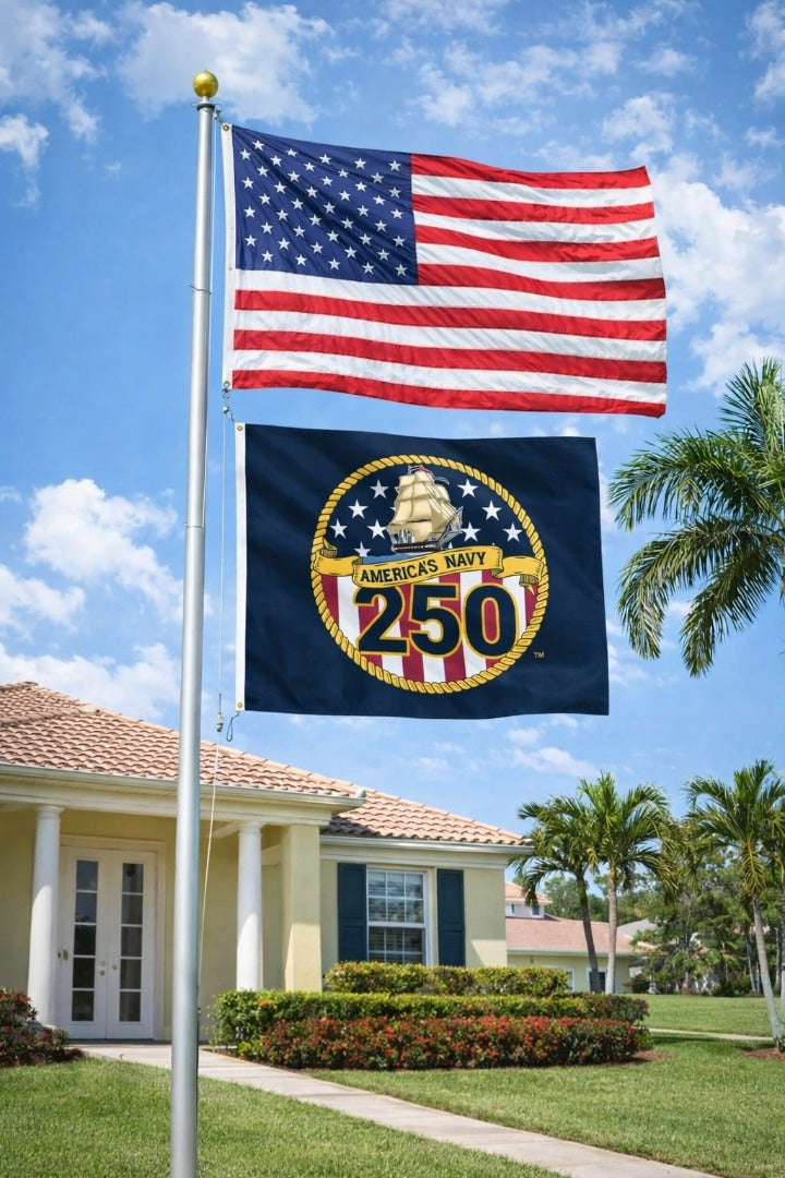 US Navy 250th Anniversary 2x3 Flag heartlandflags