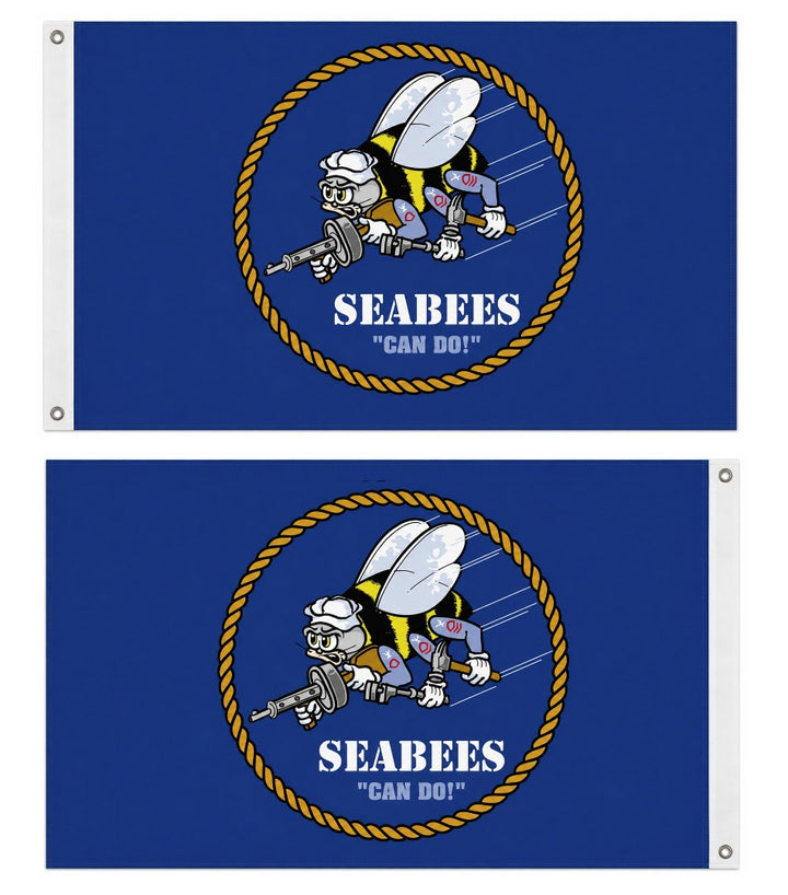 US Seabees Flag 2 Sided 3x5 Can Do heartlandflags