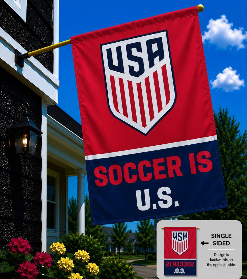 US Soccer Is U.S. Banner Vertical Flag