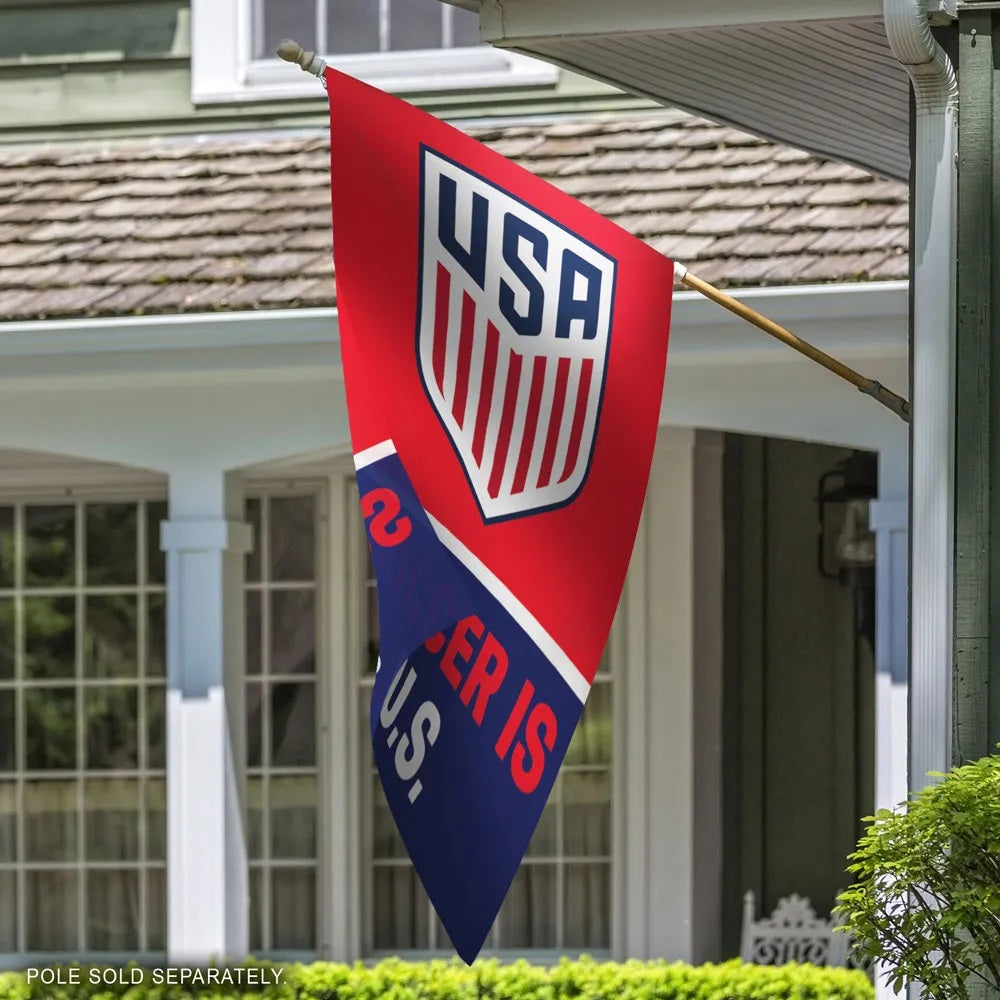 US Soccer Is U.S. Banner Vertical Flag