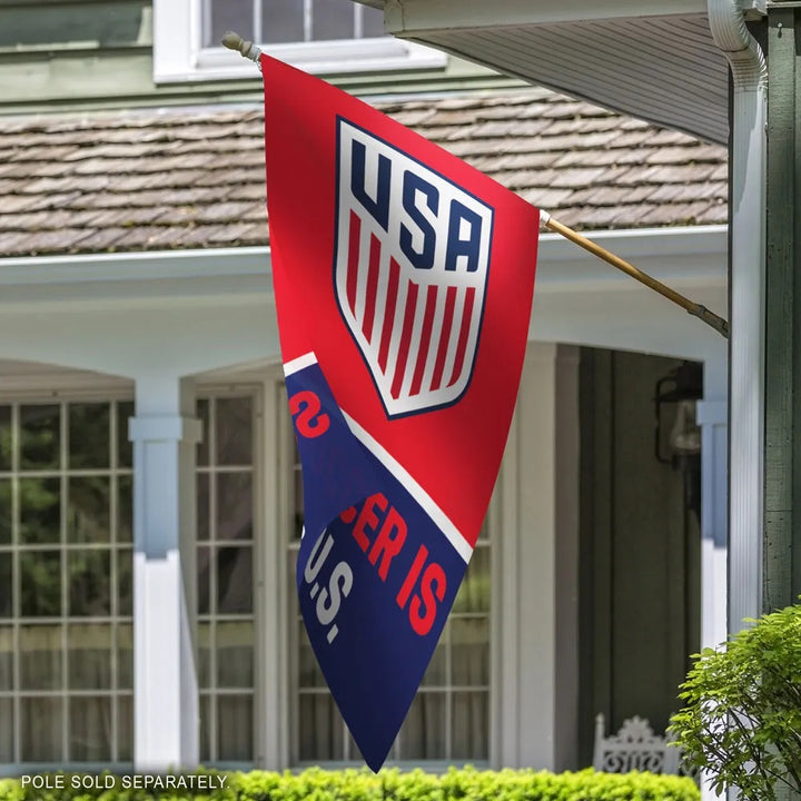 US Soccer Is U.S. Banner Vertical Flag