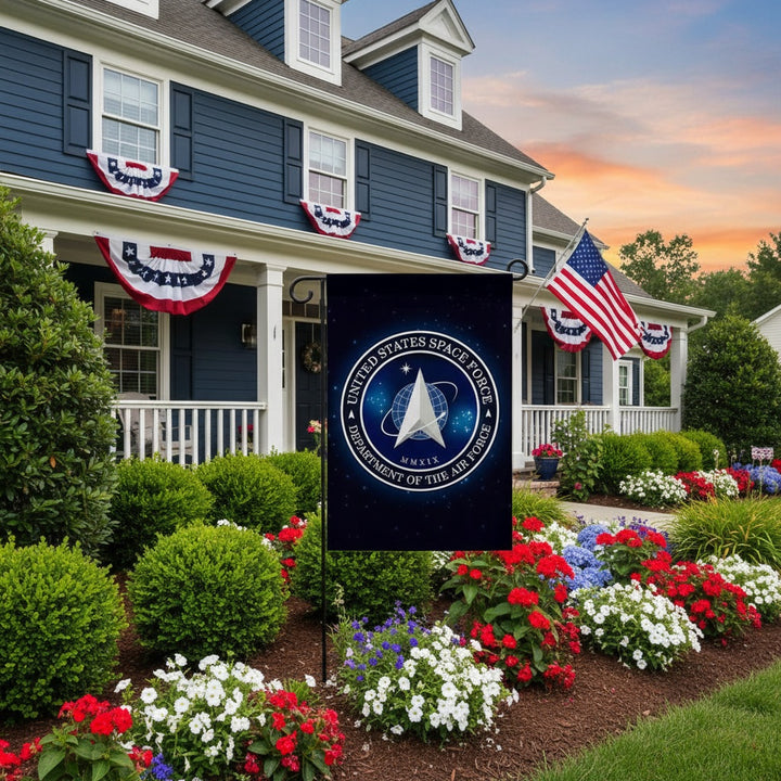 US Space Force Garden Flag 2 Sided heartlandflags