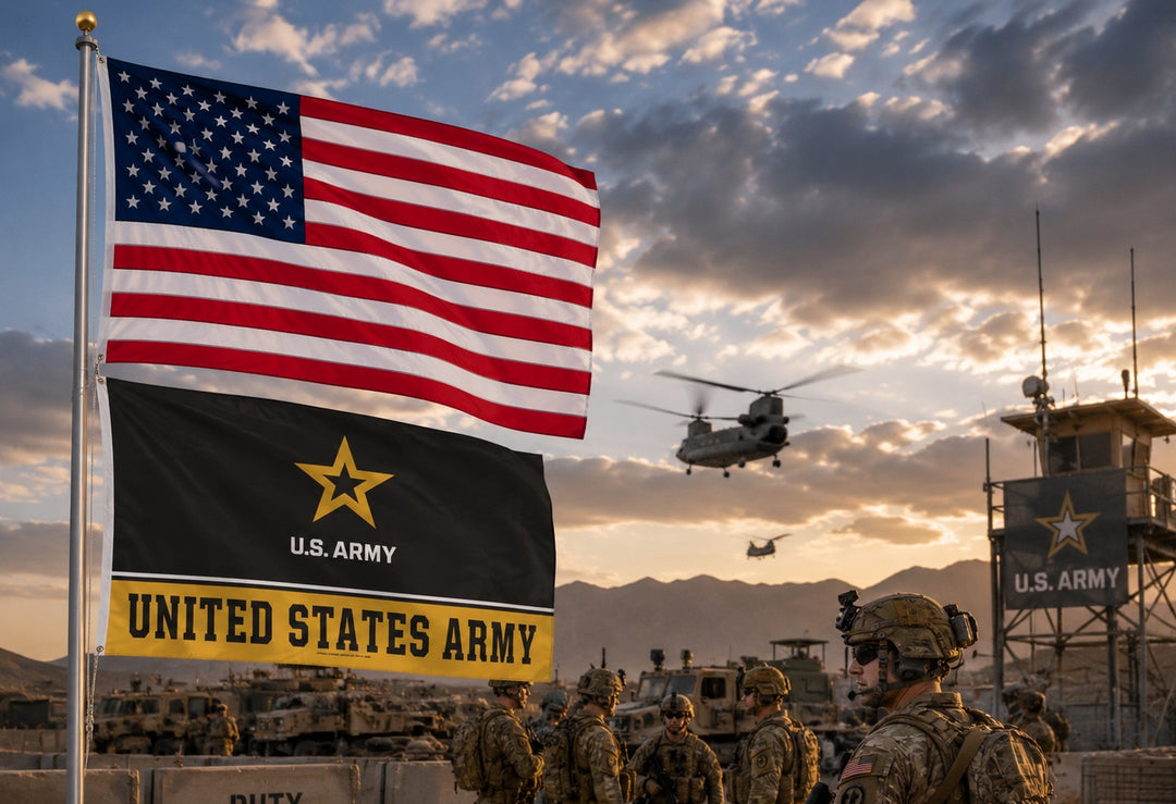 United States Army 3x5 Black Flag heartlandflags