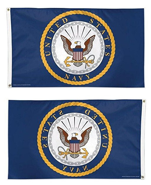 United States Navy Flag 3x5 Logo heartlandflags