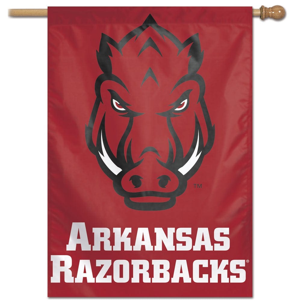 University of Arkansas Razorback Flag Logo heartlandflags