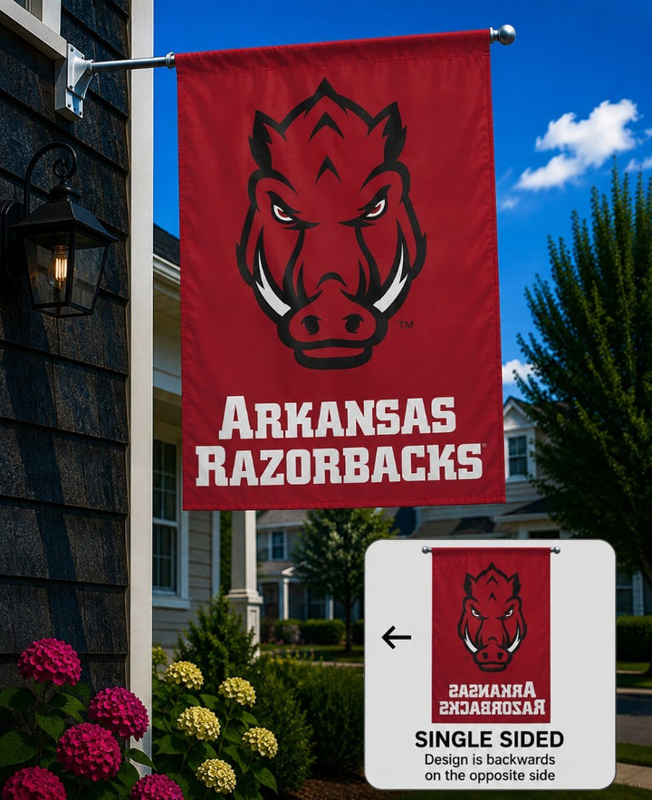 University of Arkansas Razorbacks Banner heartlandflags