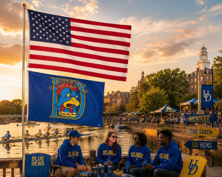 University of Delaware Blue Hens Flag 3x5 Logo heartlandflags