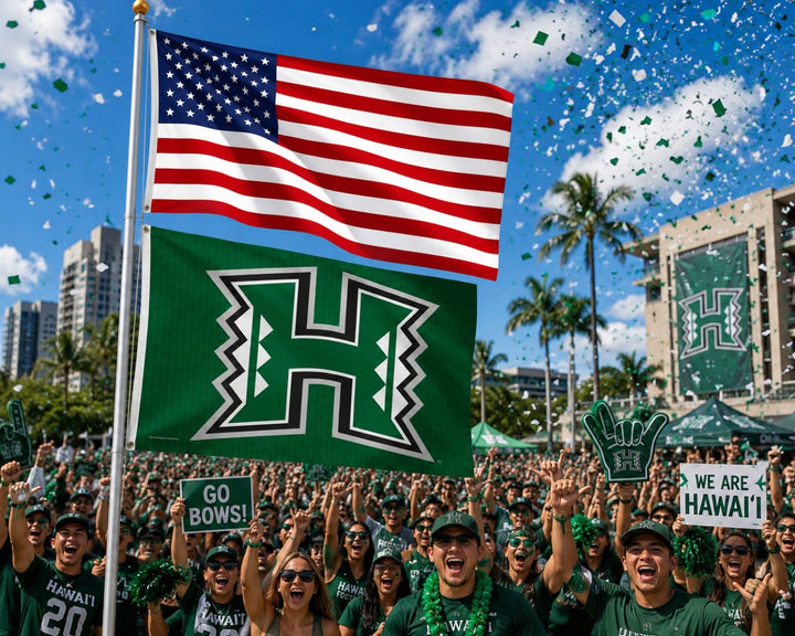 University of Hawaii Rainbow Warriors Flag 3x5 heartlandflags