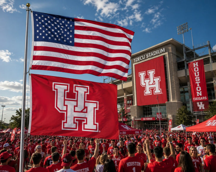 University of Houston UH Logo 3x5 Flag heartlandflags