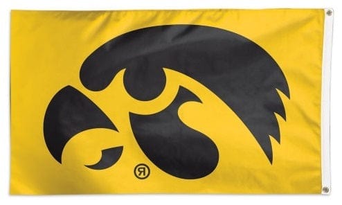 University of Iowa Hawkeyes Yellow 3x5 Flag heartlandflags