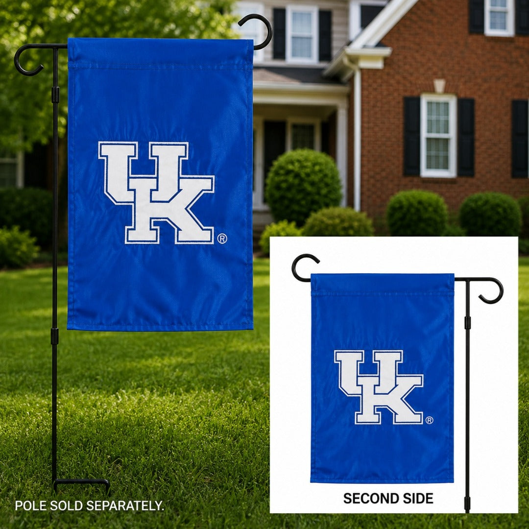 University of Kentucky 2 Sided Applique Garden Flag Logo heartlandflags