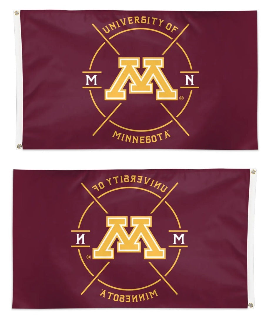 University of Minnesota 3x5 Hipster Flag heartlandflags