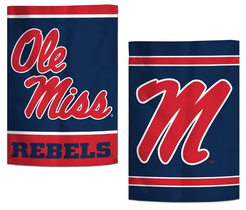 University of Mississippi Garden Flag 2 Sided Ole Miss heartlandflags