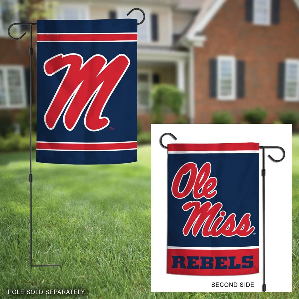 University of Mississippi Garden Flag 2 Sided Ole Miss heartlandflags